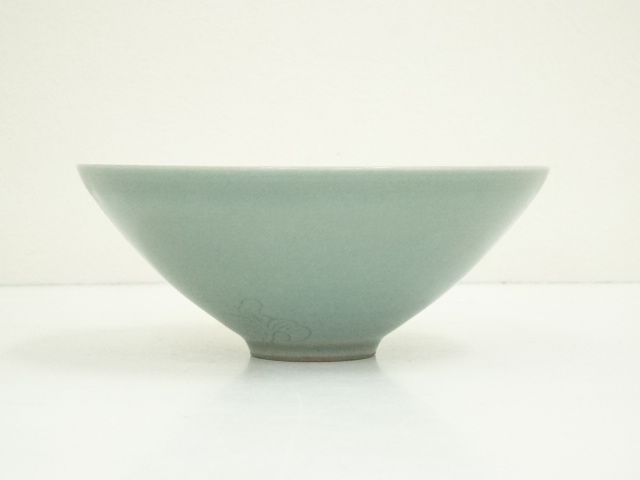 韓基雄作茶碗 道具 ] - 道具 芸珍陶窯 韓基雄造 高麗青磁茶碗（共箱） | 宗